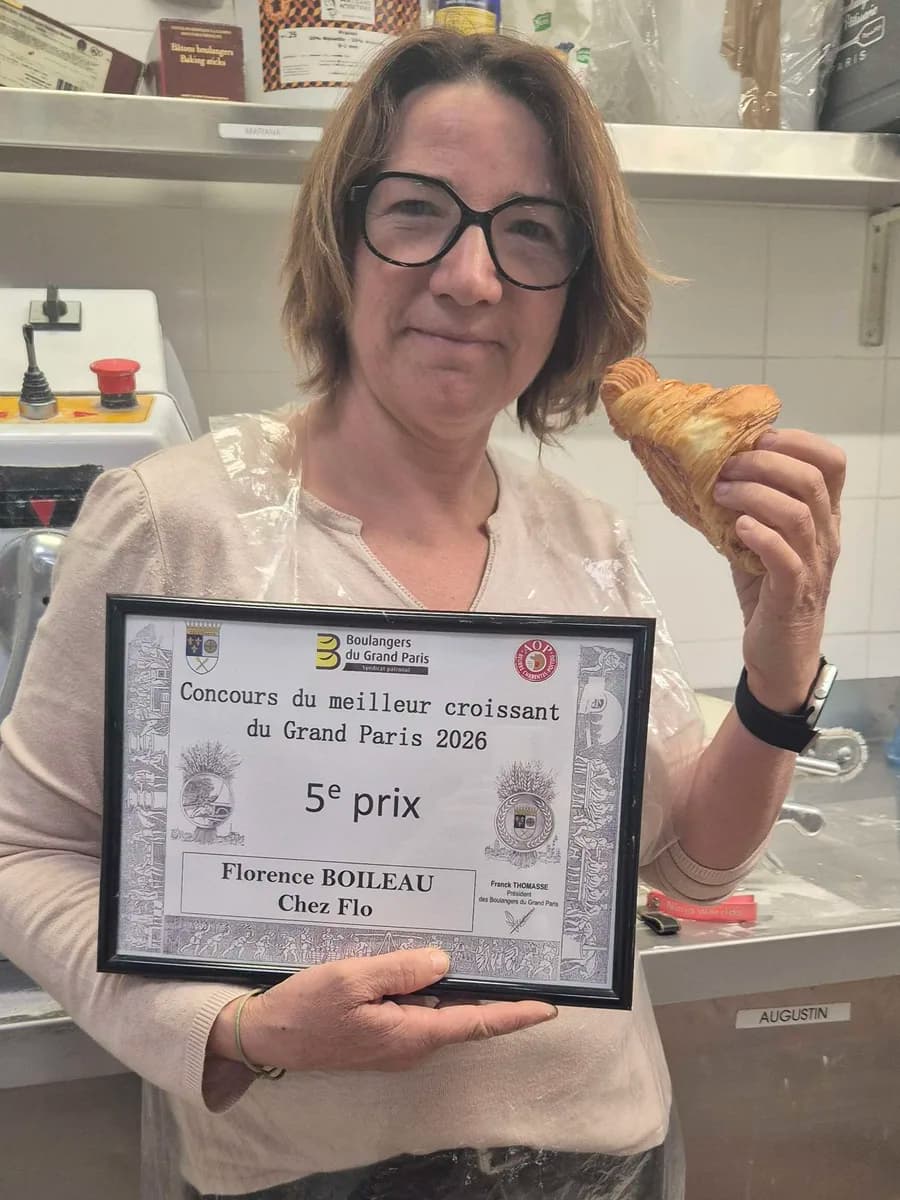 Florence Boileau, fondatrice de la boulangerie Chez Flo, primée au Concours du meilleur croissant du Grand Paris 2026, Paris 13e